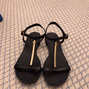 Tory Burch Black Ankle Strap Sandal